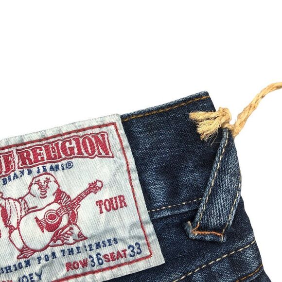 Brand New Vintage True Religion Embroidered Jeans Size 36 JOEY Blue - Picture 14 of 15